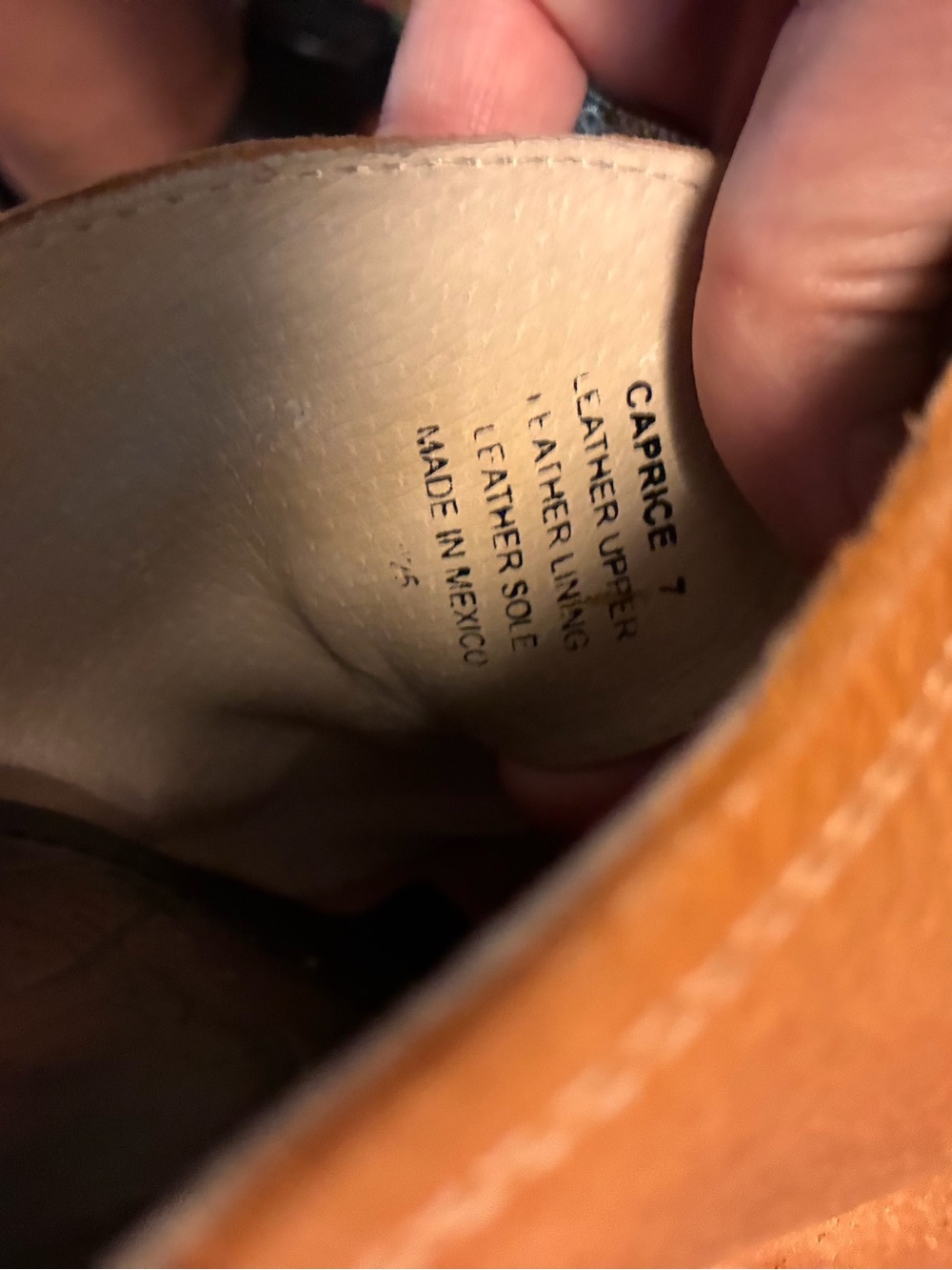 Women’s Tan Leather Buckle Slide Heeled Sandals - Picture 11 of 12